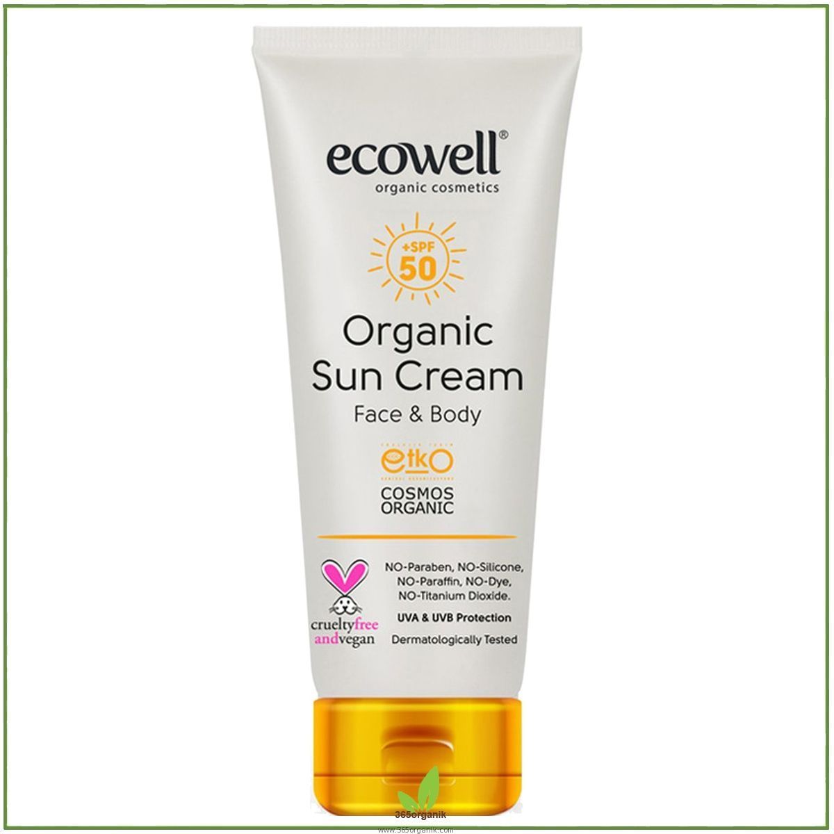 Ecowell Organik Güneş Kremi Spf 50 - 110 gr | Ecowell | Organik Güneş Koruyucu | 